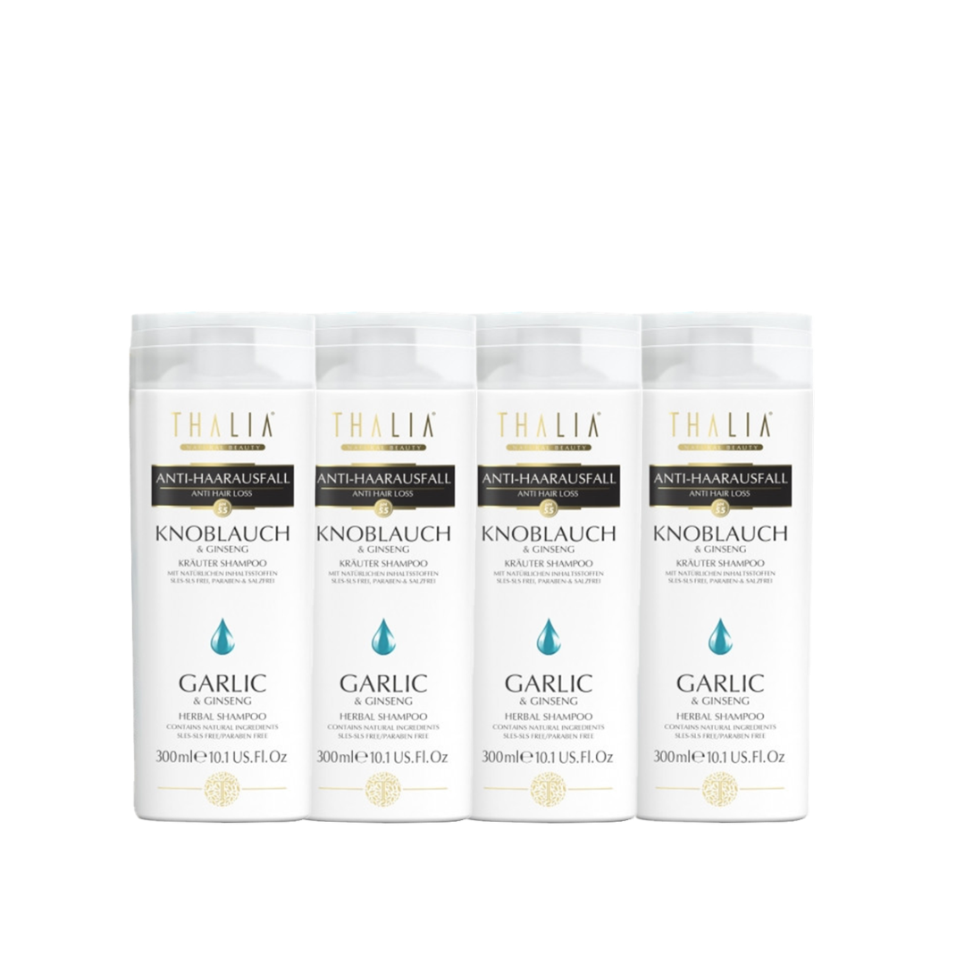 BUNDLE - 4x Knoblauch & Ginseng Shampoo à 300ml (=1200ml)