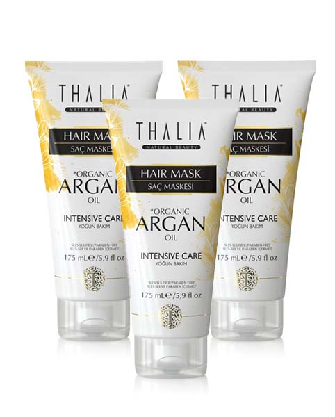 SparSet - 3x Bio-Arganöl & Macadamia Butter Haarmaske