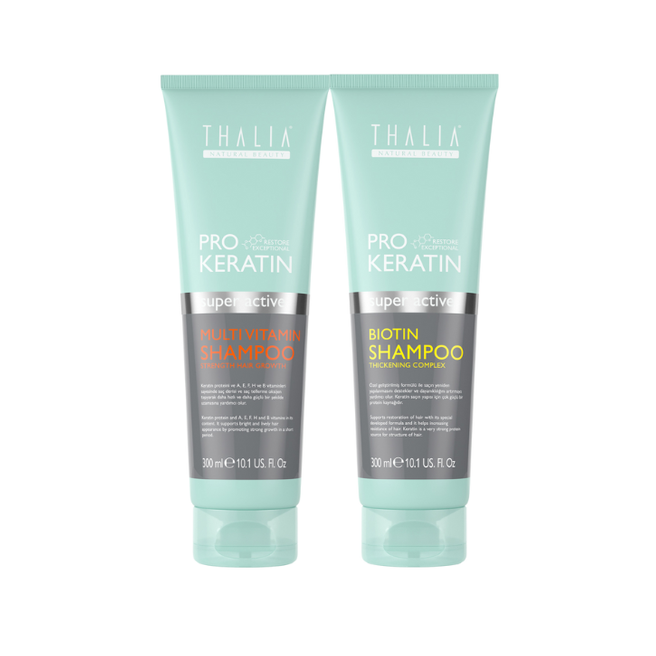 DuoSet PRO-KERATIN Multivitamin + PRO-KERATIN Biotin Shampoo à 300ml