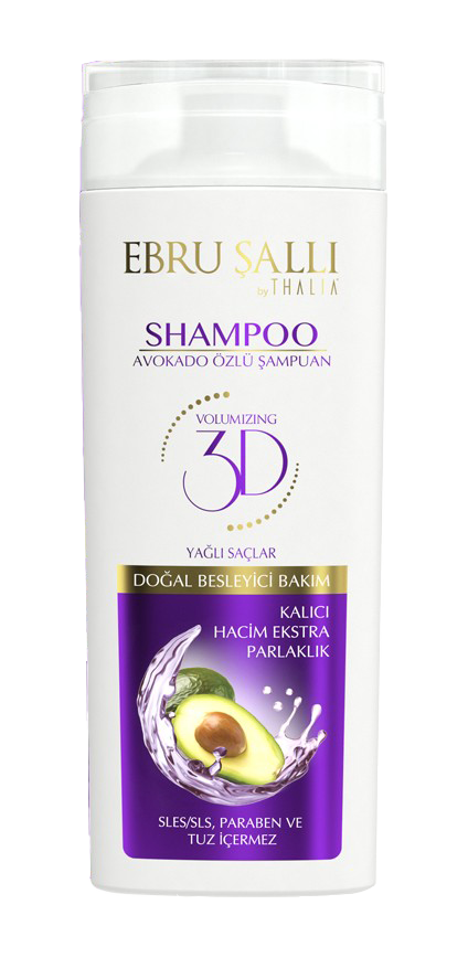 B-Ware EBRU SALLI by THALIA - Avocado 3D Volumen Shampoo 300ml - für fettige Haare