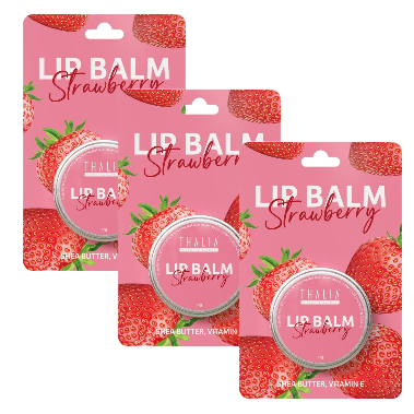 SparSet - 3x Lip Balm - Strawberry (Intensive Moisturizing) à 12g