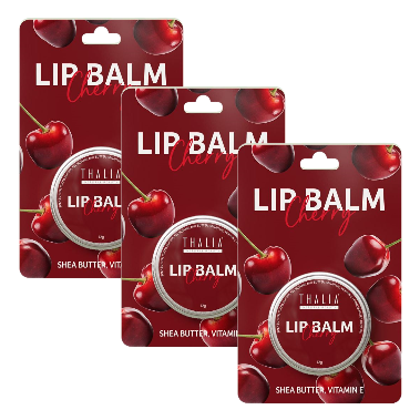 SparSet - 3x Lip Balm - Cherry (Intensive Moisturizing) à 12g
