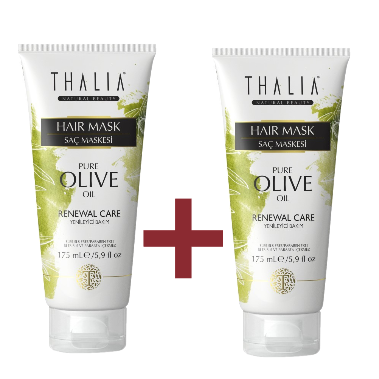 1+1 Gratis! Bio Olivenöl & Macadamia-Butter Haarmaske