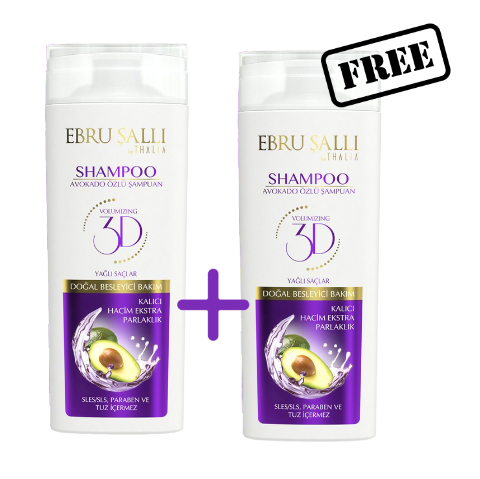 1+1 Gratis! Avocado 3D Volumen Shampoo bei fettigen Haare