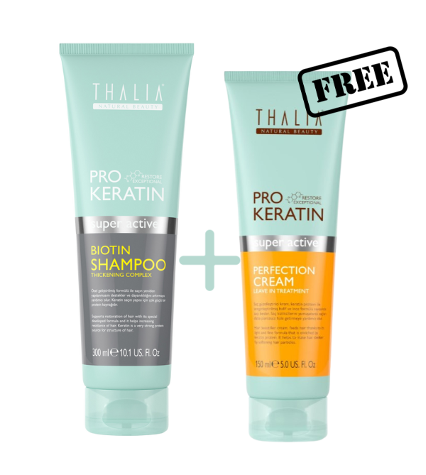 PRO-KERATIN Biotin Shampoo + Perfection Creme (Leave-In)