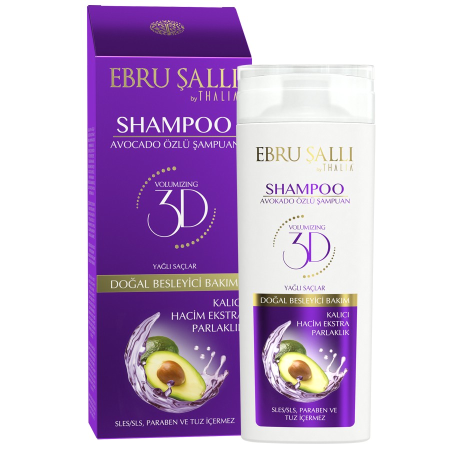 EBRU SALLI by THALIA - Avocado 3D Volumen Shampoo 300ml - für fettige Haare