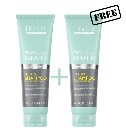 1+1 Gratis! PRO-KERATIN Biotin Shampoo - stärkende und glättende Wirkung