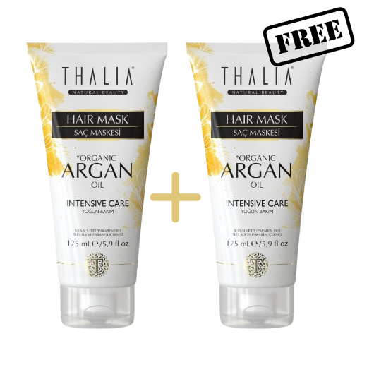 1+1 Gratis! Bio Arganöl & Macadamia-Butter Haarmaske