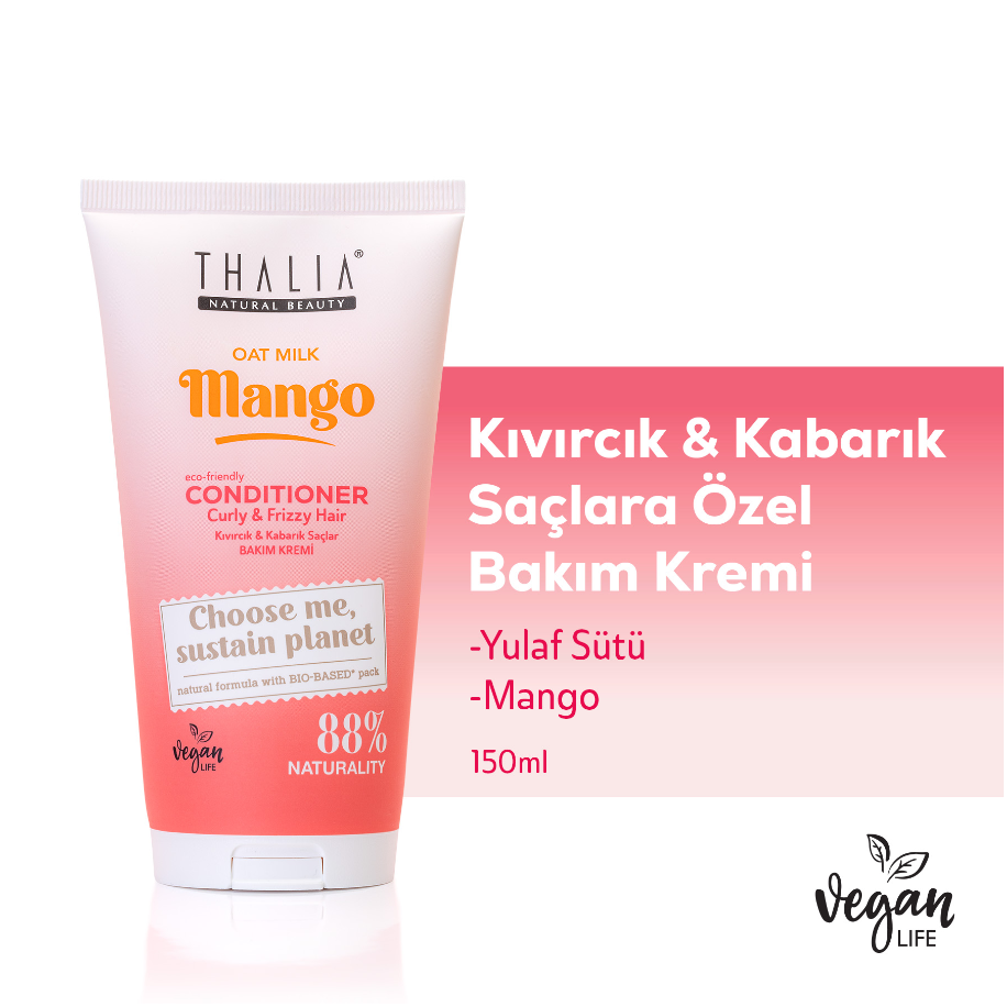 Hafermilch & Mango-Extrakt Conditioner - für lockiges & voluminöses Haar 150ml