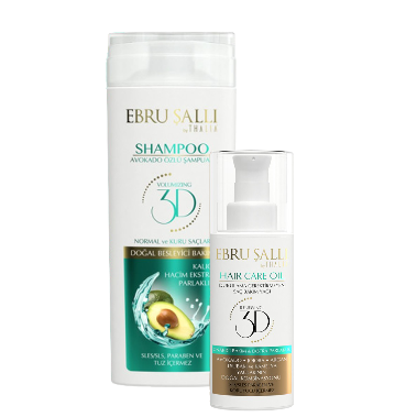 DUO-Set Avocado 3D Volumen Shampoo 300ml + Avocado 3D Volumen Haarpflegeöl 75ml